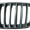 Grille de radiateur gauche pour BMW X3 F25 2010-2015, lames et contour gris titane, Neuve