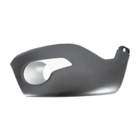 Grille droite de pare-chocs avant pour DACIA DOKKER STEPWAY depuis 2015, noire gaufrée, avec emplacement antibrouillard, avec moulure argentée, Neuve