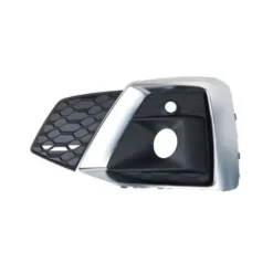 Grille gauche de Pare-chocs avant pour AUDI A5 II phase 2 depuis 2020, trou antibrouillard, moulure argentée, Mod. S-Line, Neuve