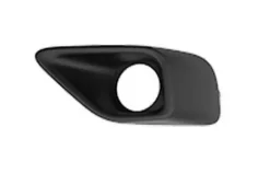 Grille inférieure gauche pour FIAT DOBLO II phase 2 2015-2022, Noire, trou antibrouillard, Neuve