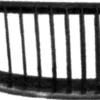 Grille latérale avant droite pour BMW série 3 E90-E91 2005-2008, noire, profil chromé, Neuve