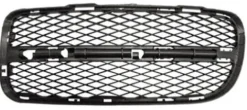 Grille latérale gauche de pare chocs pour VOLKSWAGEN TOUAREG I ph. 1 2002-2006, Noire, Neuve