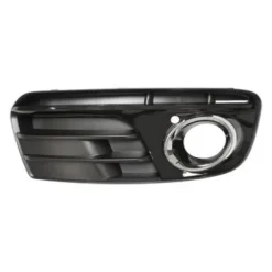 Grille pare chocs avant droite pour AUDI Q5 I ph. 2 2012-2016, trou antibrouillard avec cadre chromé, noir brillant, Neuve