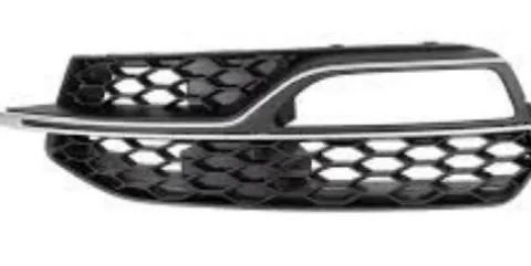 Grille pare chocs avant gauche pour AUDI A3 III ph.1 2012-2016, noire, avec moulure argentè, Mod.S3, Neuve