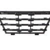 Grille radiateur inferieure pour PEUGEOT 208 II phase 1 2019-2023, Noire, avec profil chromée, Neuve