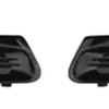 Grilles de calandre droite et gauche pour RENAULT TWINGO II ph.2, 2012-2014 noires, pare chocs avant