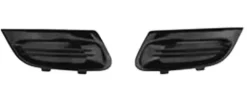 Grilles de calandre droite et gauche pour RENAULT TWINGO II ph.2, 2012-2014 noires, pare chocs avant