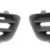 Grilles de calandre pour RENAULT MÉGANE II ph. 2, 2006-2009, droite & gauche, Noires, supérieures