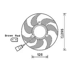 Groupe moto Ventilateur Radiateur pour AUDI A4 III 2004-2007, OEM: 1K0959455CT, Neuf