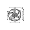 Groupe moto Ventilateur Radiateur pour CITROËN XSARA PICASSO ph.1 1999-2004, OEM: 125395, Neuf