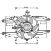 Groupe moto Ventilateur Radiateur pour FIAT DOBLO I ph.1 2001-2005, OEM: 46737731, Neuf