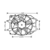 Groupe moto Ventilateur Radiateur pour FORD FOCUS I ph.1 1998-2001, OEM: 1075135, Neuf