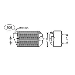 Intercooler pour AUDI A4 I ph.1 1994-1999, OEM: 059145805, Neuf