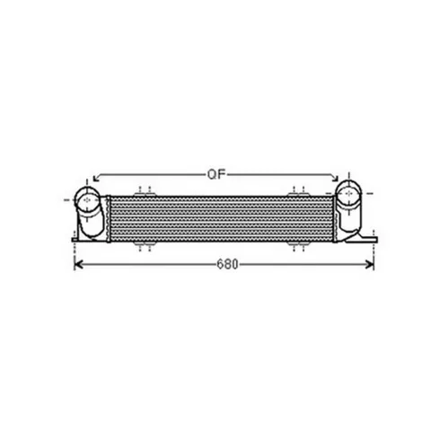 Intercooler pour BMW Serie 3 E90-E91 2005-2008, OEM: 17517524916, Neuf