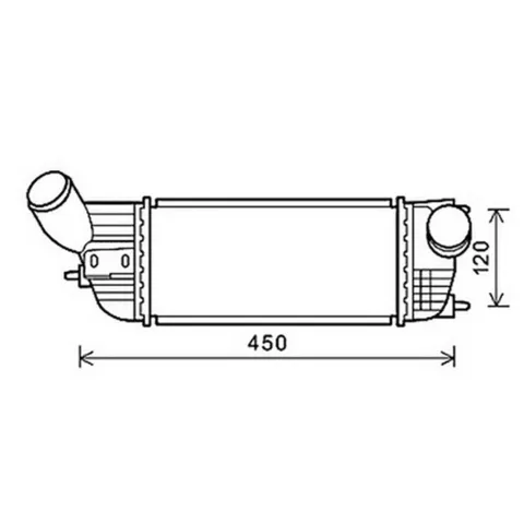 Intercooler pour CITROËN C5 II ph.1 2008-2010, OEM: 0384N4, Neuf
