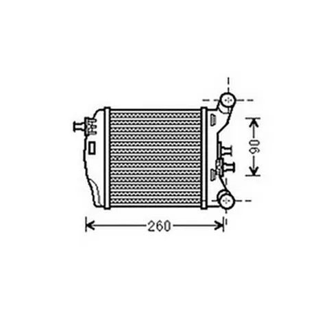 Intercooler pour FIAT 500 ph.1 2007-2015, OEM: 51819186, Neuf