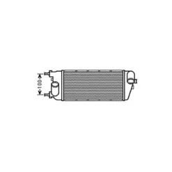 Intercooler pour FIAT 500 ph.1 2007-2015, OEM: 51855481, Neuf