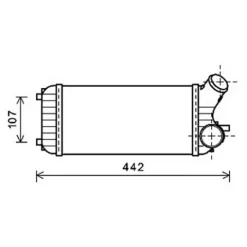 Intercooler pour FORD C-MAX 2010-2015, OEM: 1755305, Neuf