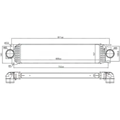 Intercooler pour FORD MONDEO IV ph.1 2014-2019, OEM: 1863334, Neuf