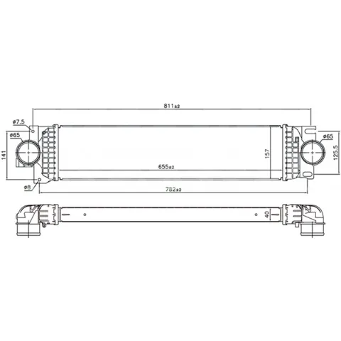 Intercooler pour FORD MONDEO IV ph.1 2014-2019, OEM: 1863334, Neuf