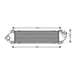 Intercooler pour FORD S-MAX I ph.1 2006-2010, OEM: 1742060, Neuf