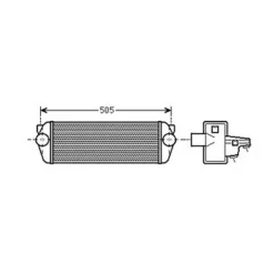 Intercooler pour FORD TOURNEO CONNECT I ph.1 2002-2006, OEM: 1432312, Neuf