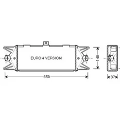 Intercooler pour IVECO DAILY CITY 2000-2006, OEM: 504084140, Neuf