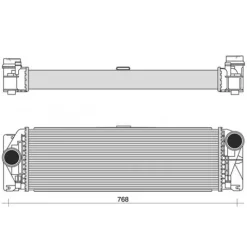 Intercooler pour MERCEDES SPRINTER III depuis 2018 (W907-W910), OEM: 9075011600, Neuf