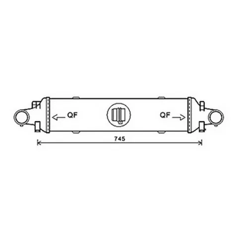 Intercooler pour MERCEDES CLASSE C ph.1 2007-2011 (W204), OEM: 2045000200, Neuf