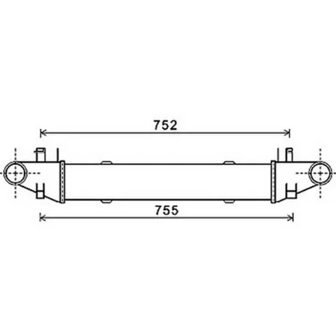 Intercooler pour MERCEDES CLASSE C ph.1 2007-2011 (W204), OEM: 2045000500, Neuf