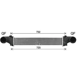Intercooler pour MERCEDES CLASSE E 2002-2006 (W211), OEM: 2115002602, Neuf