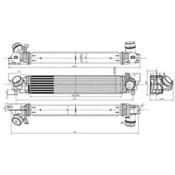 Intercooler pour MINI ONE/COOPER F55/F56 2014-2021, OEM: 17517617596, Neuf