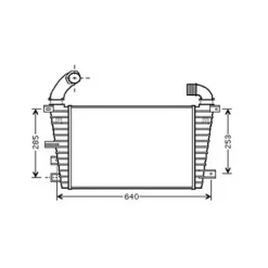 Intercooler pour OPEL ASTRA H 2004-2007, OEM: 13231458, Neuf