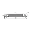 Intercooler pour OPEL CORSA D ph.1 2006-2010, OEM: 55702194, Neuf