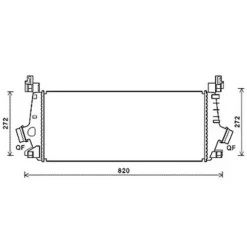 Intercooler pour OPEL INSIGNIA I ph.1 2009-2013, OEM: 13330387, Neuf
