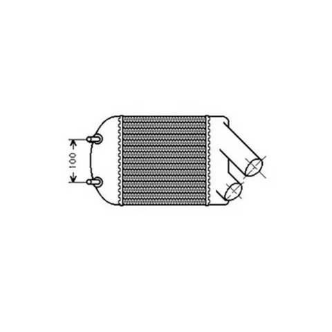 Intercooler pour RENAULT MEGANE I ph.1 1996-1999, OEM: 7700838130, Neuf