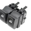 Interrupteur/Bouton de lève vitre électrique sur porte avant gauche pour RENAULT CLIO III phase 1, 2005-2009, 2 boutons, noir, Neuf