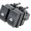 Interrupteur/Bouton de lève vitre électrique sur porte avant gauche pour RENAULT TRAFIC II phase 2, 2006-2014, 2 boutons, noir, Neuf