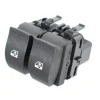 Interrupteur/Bouton de lève vitre électrique sur porte avant gauche pour RENAULT CLIO II phase 2, 2001-2005, 2 boutons, noir, Neuf