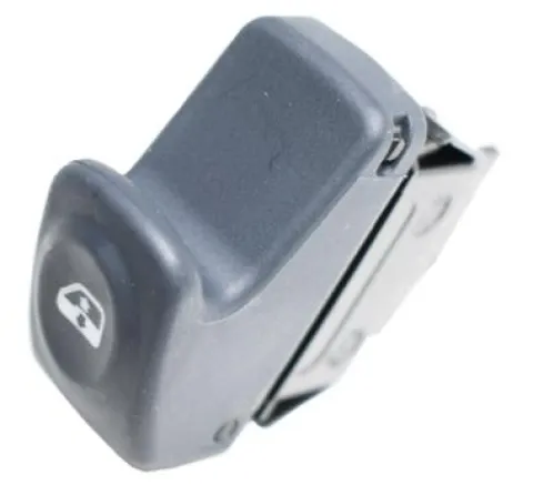 Interrupteur/Bouton de lève vitre électrique sur porte avant droite ou gauche pour RENAULT MEGANE I, 1996-1999, 1 bouton, noir, Neuf