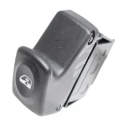 Interrupteur/Bouton de lève vitre électrique sur porte avant droite ou gauche pour RENAULT KANGOO I phase 1, 1997-2003, 1 bouton, noir, Neuf