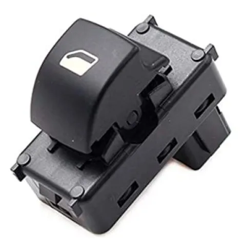 Interrupteur/Bouton de lève vitre électrique sur porte avant droite pour PEUGEOT 207, 2009-2012, 1 bouton, noir, Neuf