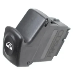 Interrupteur/Bouton de lève vitre électrique sur porte avant gauche pour RENAULT KANGOO I phase 1, 1997-2003, 1 bouton, noir, Neuf