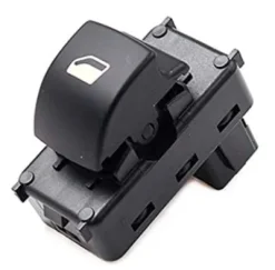 Interrupteur/Bouton de lève vitre électrique sur porte avant droite pour PEUGEOT 207, 2006-2009, 1 bouton, noir, Neuf