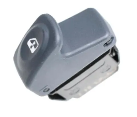 Interrupteur/Bouton de lève vitre électrique sur porte avant gauche pour RENAULT MEGANE I, 1996-1999, 1 bouton, noir, Neuf