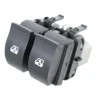 Interrupteur/Bouton de lève vitre électrique sur porte avant gauche pour RENAULT SCENIC II phase 1, 2003-2006, 2 boutons, noir, Neuf