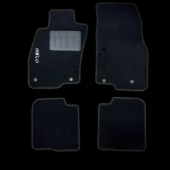 Kit 4 Tapis de sol Auto pour ALFA ROMEO MITO de 2008 à 2016, sigle MITO, avec CLIPS, Neuf