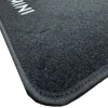 Kit 4 Tapis de sol Auto pour MINI ONE/COOPER F56, 2014-2024, modèle 3 portes, avec sigle MINI, moquette noire, avec CLIPS, Neuf
