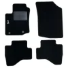 Kit 4 Tapis de sol Auto pour CITROEN C1 depuis 2014, avec sigle C1, moquette noire et clips, Neuf