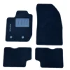 Kit 4 Tapis de sol Auto pour DACIA DUSTER II phase 1, depuis 2018, avec sigle DUSTER, moquette noire, avec CLIPS, Neuf